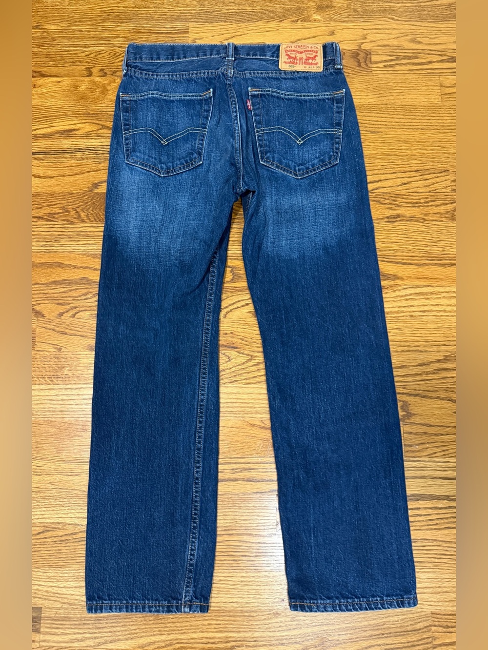 Levi's 505 Men's Straight Jeans Blue Denim Tag 31x30 (Measures 30x28)